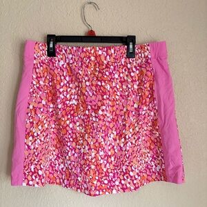 J. McLaughlin Pink, Orange & White Printed Catalina Skirt with Shorts